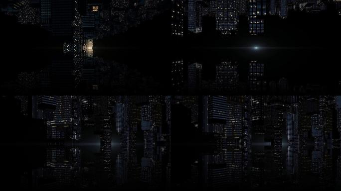 黑暗黑夜未来城市镜像城市