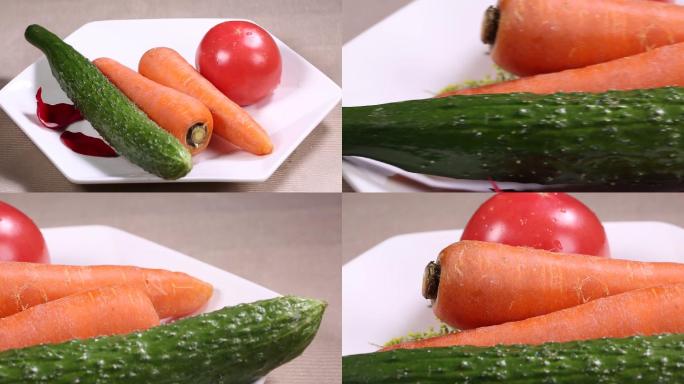 【镜头合集】蔬菜时蔬胡萝卜西红柿番茄黄瓜