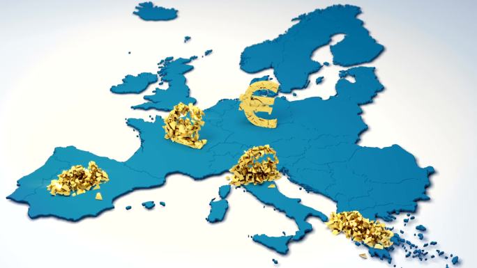 欧洲货币的终结。欧元暴跌。