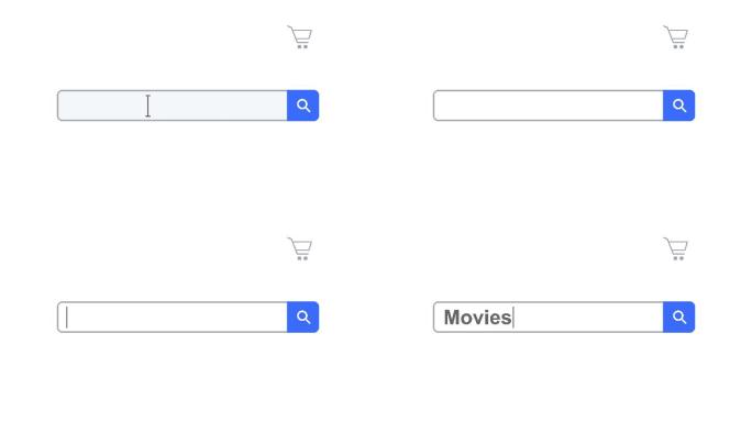 Web浏览器或带有搜索框的网页键入电影以进行internet搜索