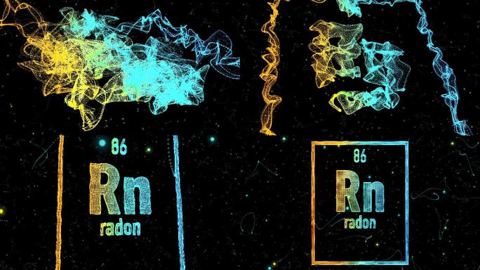 元素周期表中的氡符号