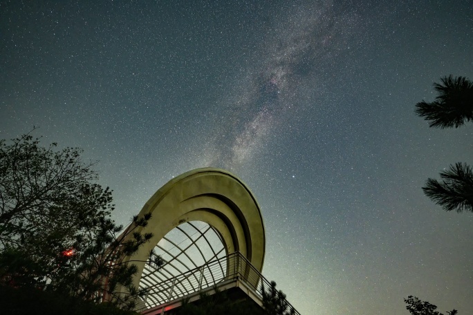 星空银河延时摄影淄博三水源