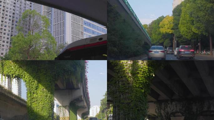汽车行驶、城市交通、二环高架桥