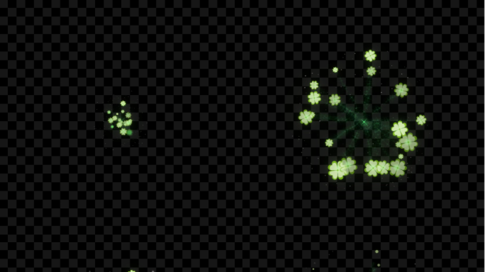 原创游戏点击四叶草特效爆炸按钮效果扩散