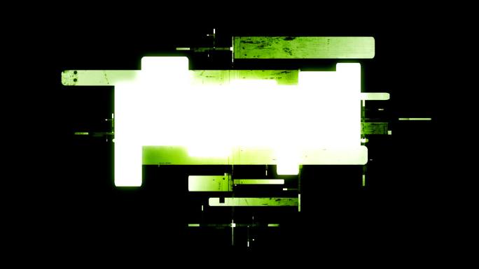 标题牌1-绿色发光Grunge（HD）