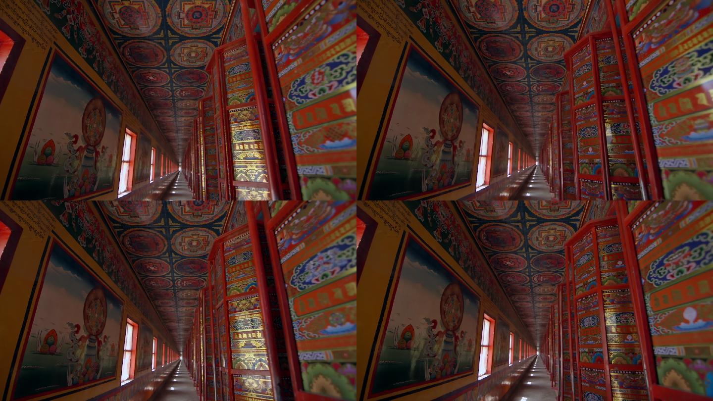 藏族民俗转经筒转经房