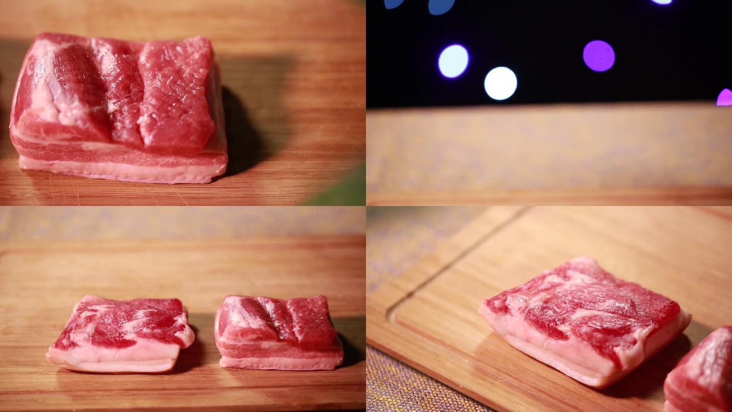 【镜头合集】优质猪肉细节特写  (3)