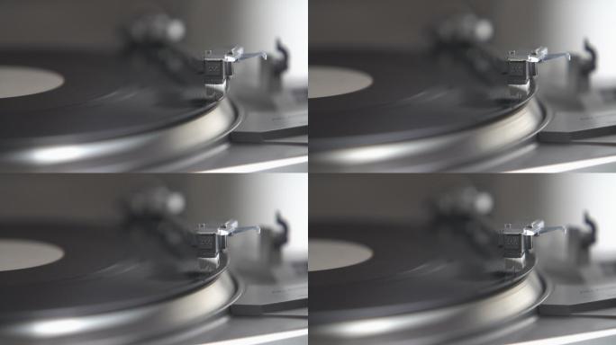 白色标签乙烯基唱片