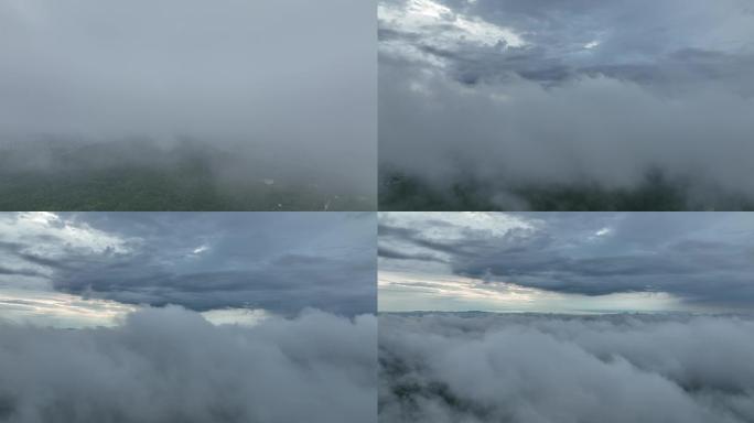 合肥大蜀山雨中