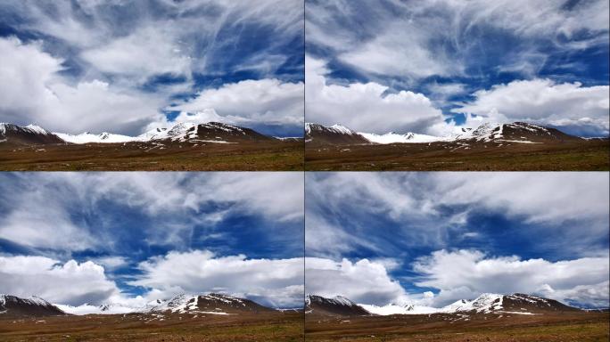 西藏唐古拉山4K延时-蓝天白云