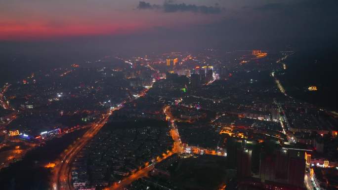 文山航拍夜景