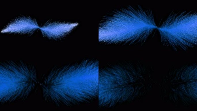 粒子转场羽毛粒子舞美背景-AE模板