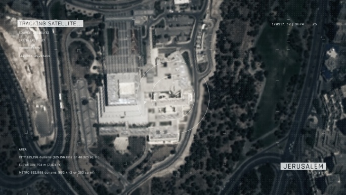 耶路撒冷卫星图像寻找打击目标