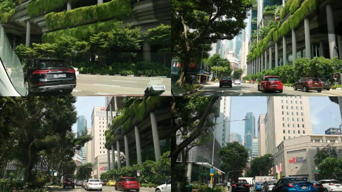 新加坡-城市街道-第一视角开车