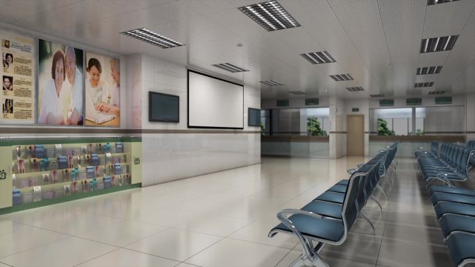 医院走廊候诊室候诊等待区等待看病规划设计