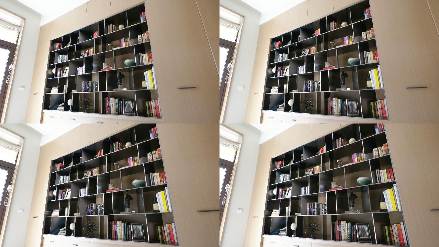 现代学习室内4k书柜