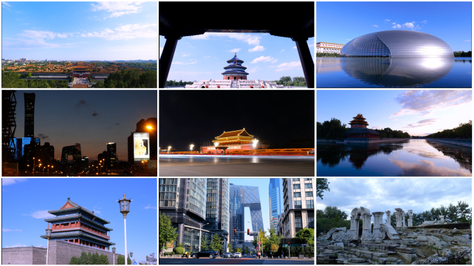 北京地标建筑延时素材合集