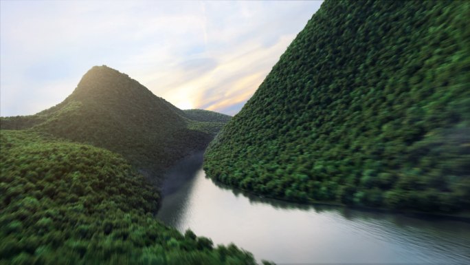 山体 湿地 古代城市