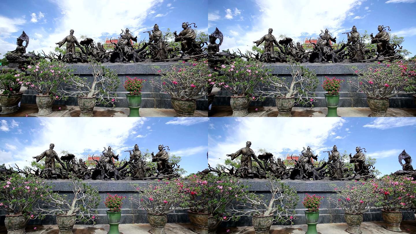 中国雕像盆栽雕塑