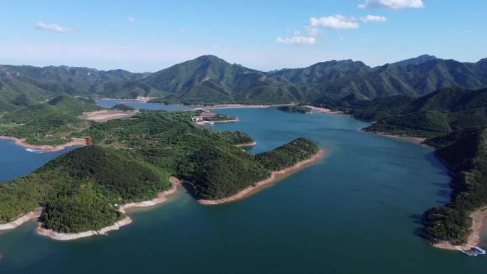 [4K]航拍素材.北京金海湖之湖区风光