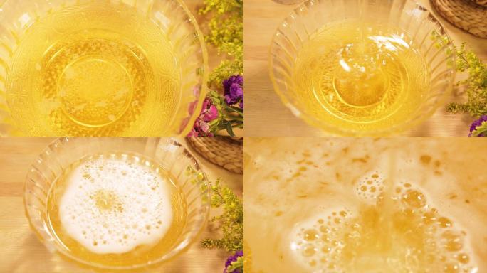 【镜头合集】玻璃碗装啤酒白酒料酒