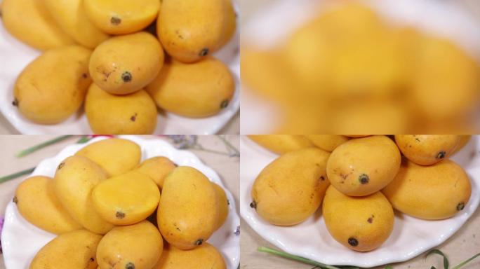 【镜头合集】小台芒金黄色生熟芒果
