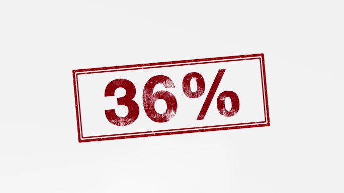 百分比36%