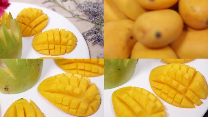 【镜头合集】小台芒金黄色生熟芒果