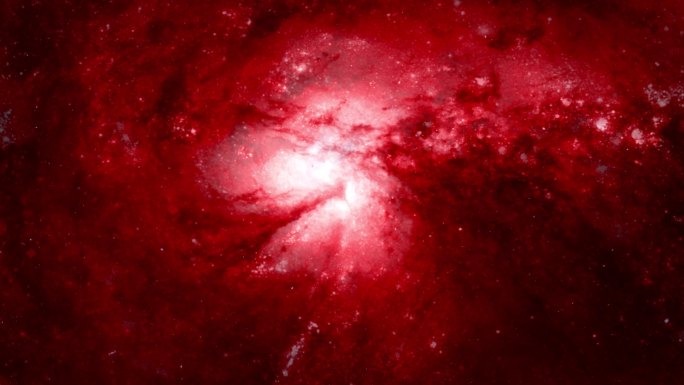 红色宇宙星空循环背景