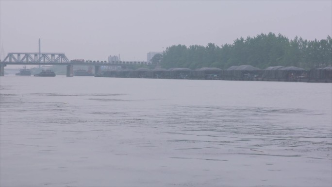 大运河河流船只空镜A009