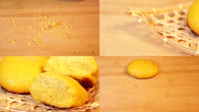 【镜头合集】掰开一个干硬的棒子面玉米面饼