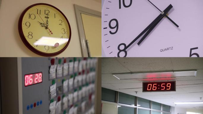 病房时钟 空境 通用空境 实拍素材 钟表