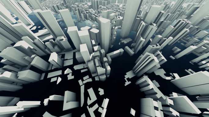 抽象城市科幻城市