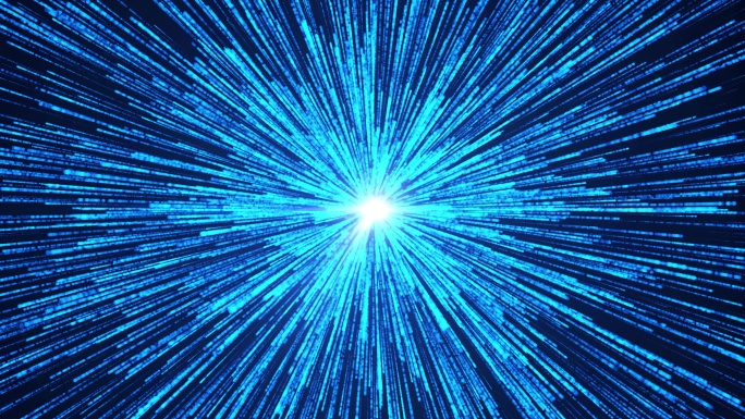 发射粒子 震撼蓝色光线