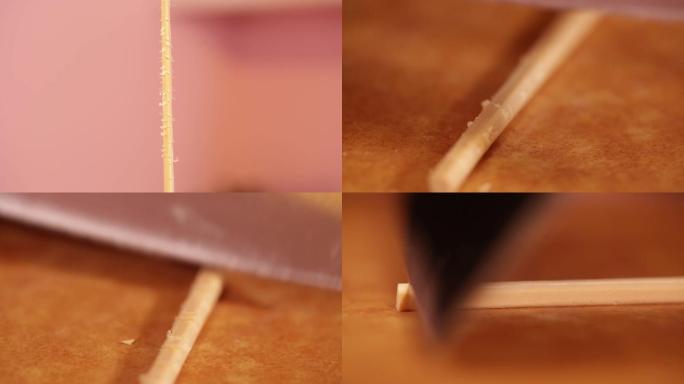 【镜头合集】筷子木质软硬用菜刀砍筷子