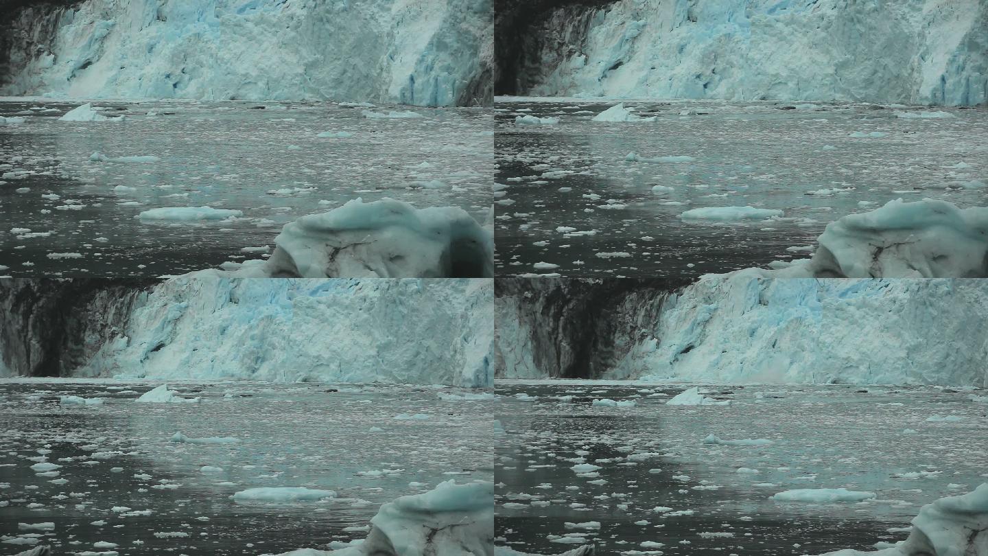 巨大冰川犊牛HD蓝色冰川
