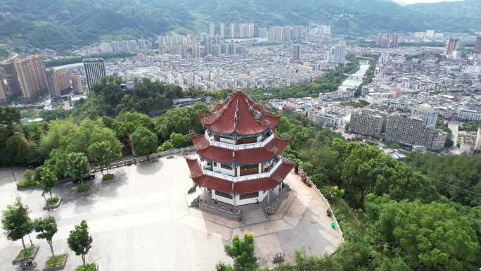 福建福安天马山航拍B379