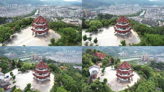 福建福安天马山航拍B379