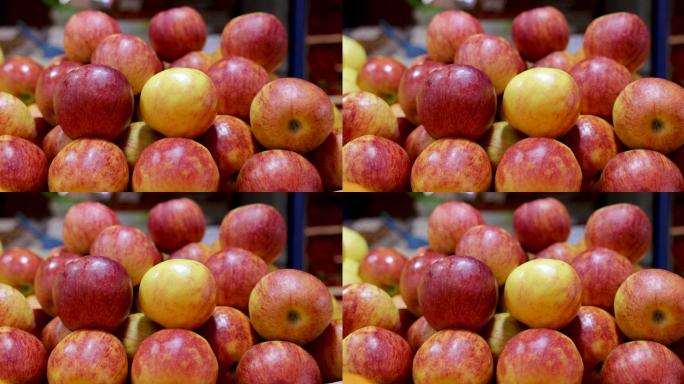 红黄鲜苹果超市水果店