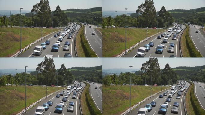 高速公路上的交通堵塞