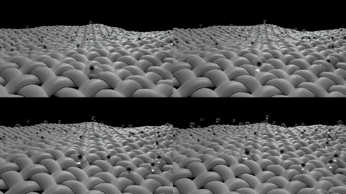 科技纳米面料除螨清除病毒细菌服装广告素材