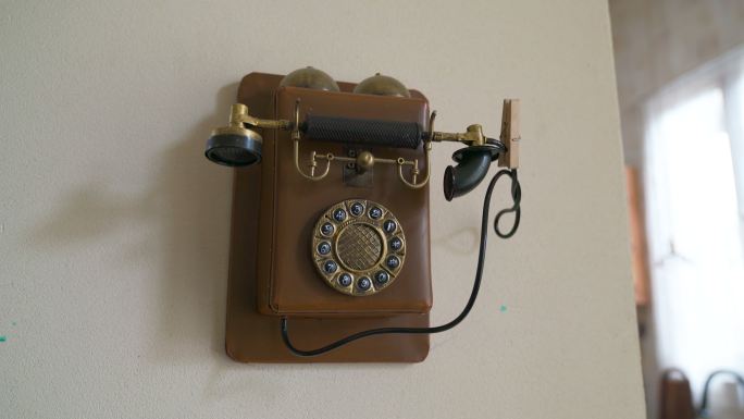 老式拨号电话机复古民国时期洋人舶来品