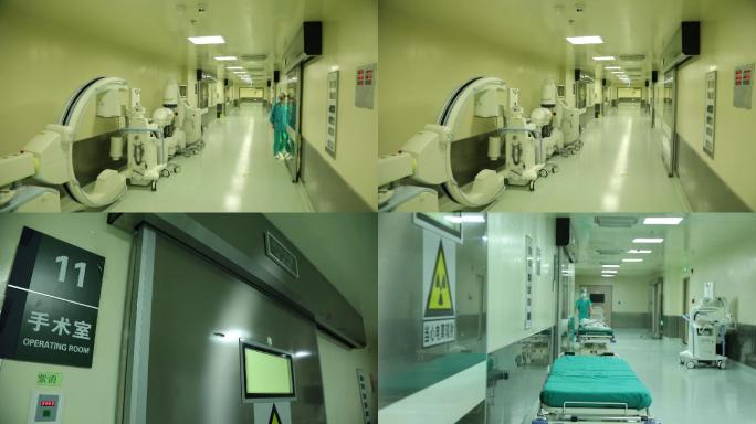 医院手术室 走廊 空境 通用 实拍素材