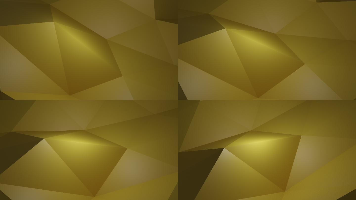 金属金多边形抽象背景
