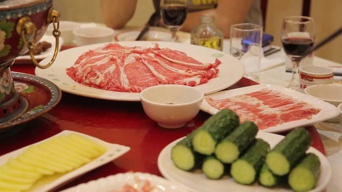 【镜头合集】老北京涮羊肉片手切羊肉