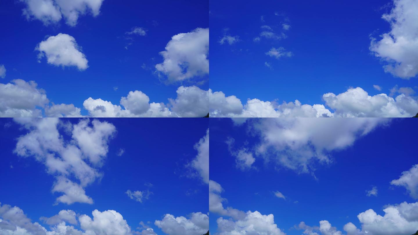 蓝天白云延时晴空万里序列图片合成视频