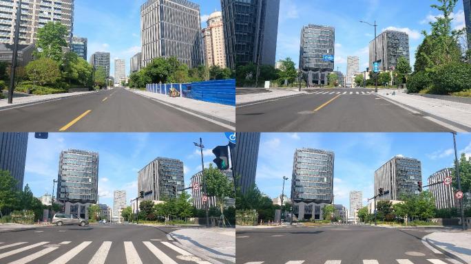 上海封城中的现代都市街道路况