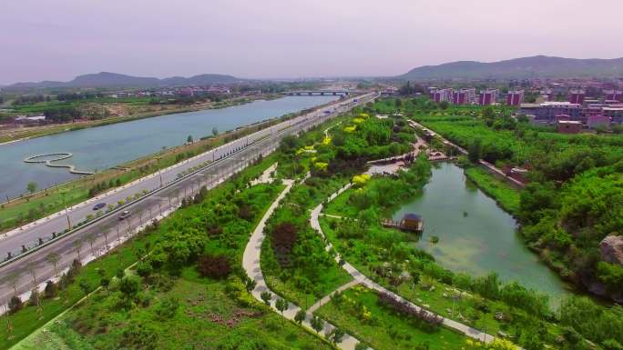 中国大枣之乡赞皇县城市道路绿化地标