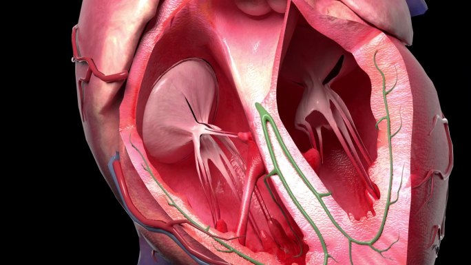 心的血液循环3D动画/人体三维动画2