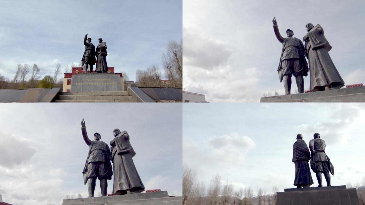 四川甘孜革命烈士雕像